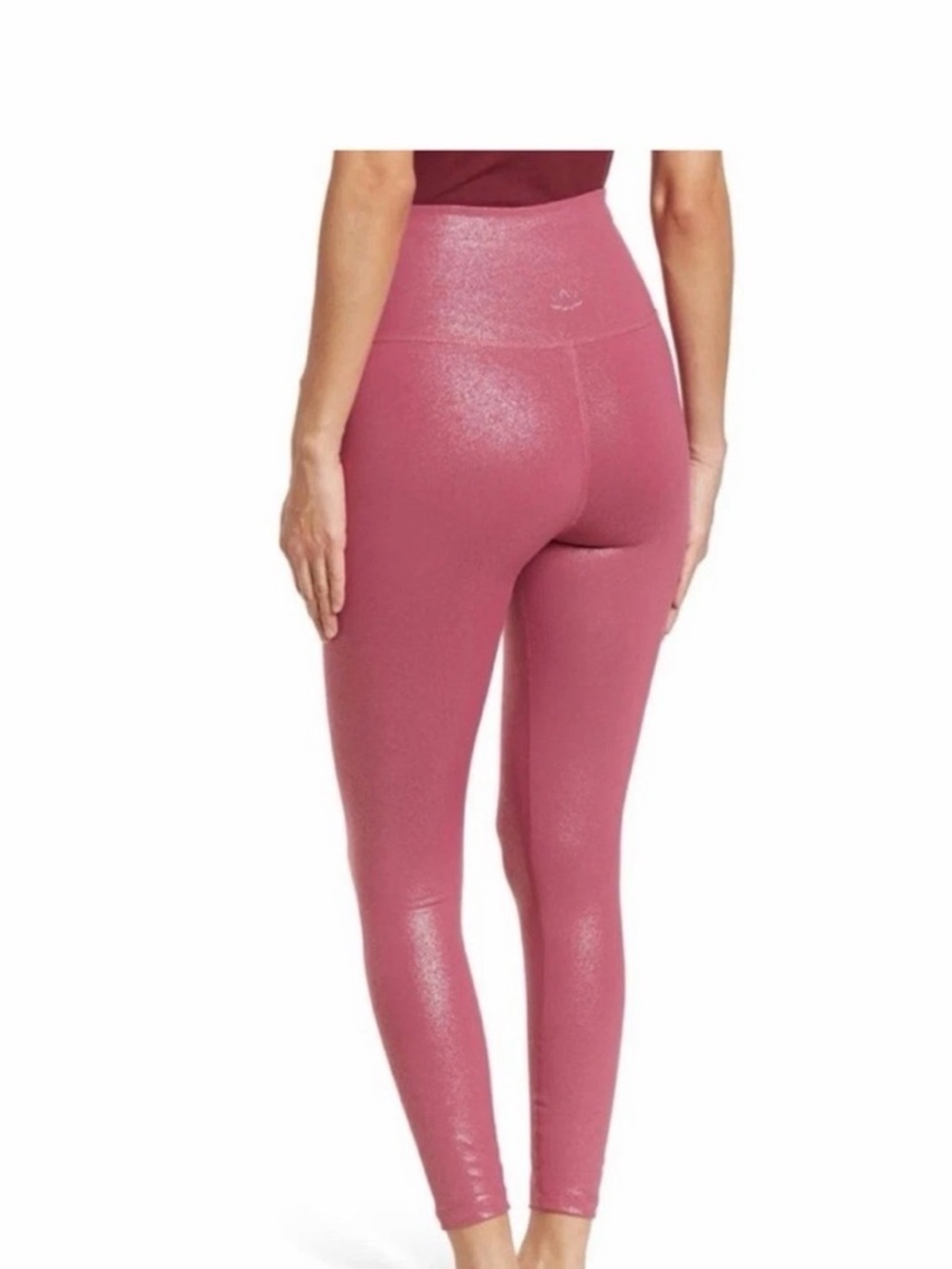 Beyond Yoga Shimmery Plum High-Waist Leggings - Picture 5 of 6